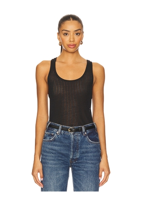 ANINE BING Eugene Tank in Black. Size M. Also in L, S.