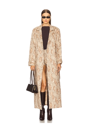 AFRM Earhart Coat in Taupe. Size M. Also in S, L.