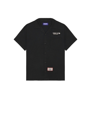 Deva States Pins Bowling Shirt in Black. Size M. Also in S, L.
