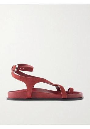 A Emery - Jalen Slim Leather Sandals - Red - IT35,IT36,IT37,IT38,IT39,IT40,IT41,IT42