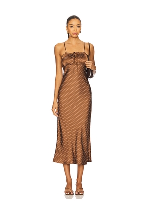 Ciao Lucia Leo Dress in Brown. Size S. Also in M, XL.