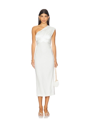 Camila Coelho Delanie Midi Dress in Ivory. Size M. Also in XS, XXS, S, L, XL.