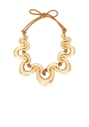 Cult Gaia Taylor Choker in Metallic Gold.