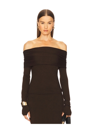 Cult Gaia Andre Top in Brown. Size M. Also in S, XL, XS.