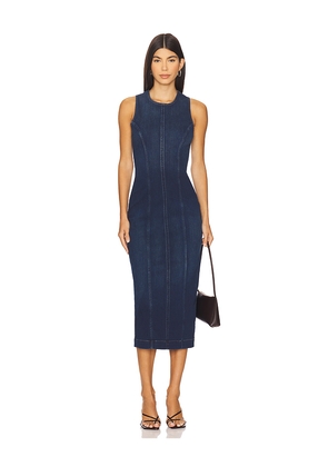 DL1961 Esme Midi Dress in Blue. Size M. Also in XS, S, L.