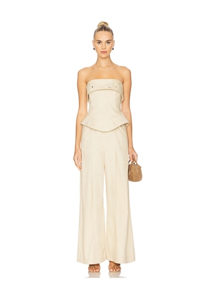 ET OCHS Jordan Corset Bustier Jumpsuit in Nude. Size 2. Also in 0, 4.