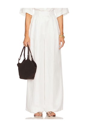 ANINE BING Lou Trouser in Ivory. Size 2. Also in 4.