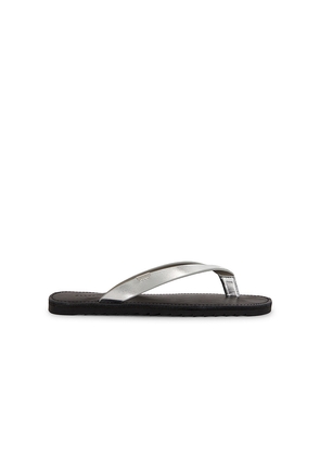 ALLSAINTS Sydney Sandal in Metallic Silver. Size 38. Also in 39, 40, 41.