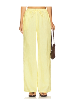 AEXAE x REVOLVE Drawstring Pant in Yellow. Size L. Also in XS, S.