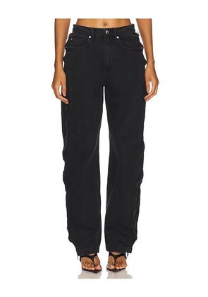 Alexander Wang Curved Zipper Pant in Black. Size 27. Also in 24.