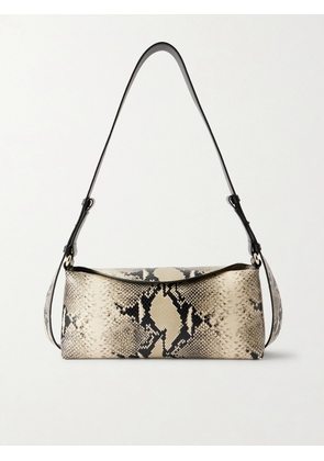 Erdem - East West Bloom Snake-effect Leather Shoulder Bag - Animal print - One size