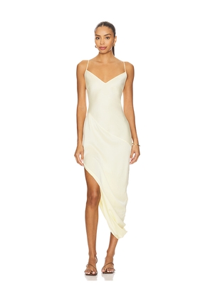 EAVES x Coco Nico Silk Maxi Dress in Yellow. Size M. Also in XS, S, L, XL.