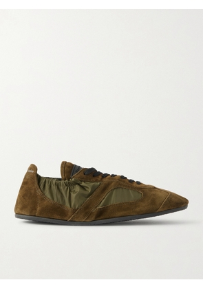 Proenza Schouler - Shell-trimmed Suede Sneakers - Green - IT36,IT37,IT37.5,IT38,IT38.5,IT39,IT39.5,IT40,IT40.5,IT41,IT41.5,IT42