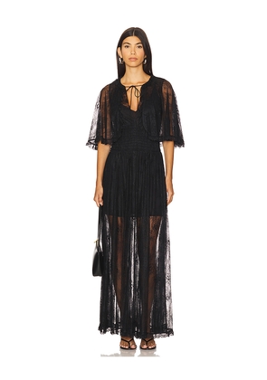 AKNVAS Tissy Lace Gown With Detachable Slip in Black. Size 2. Also in 4.