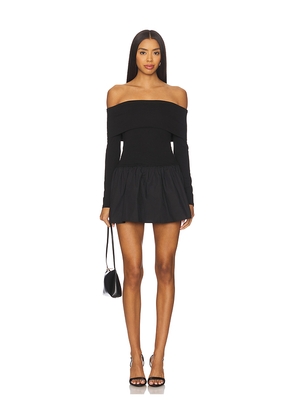ALL THE WAYS Madley Mini Dress in Black. Size M. Also in L, S, XS, XXS.