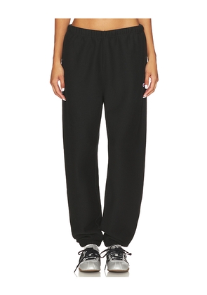 Champion Essentials Reverse Weave Cinched Bottom Sweatpant in Black. Size M. Also in S, XS, L, XL.
