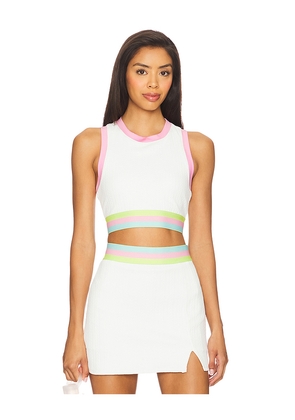 BEACH RIOT Gwen Top in White. Size M. Also in S, L, XL.