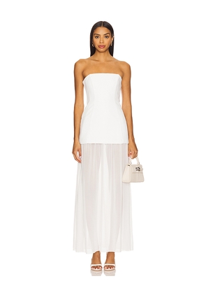 Amanda Uprichard x REVOLVE Linda Dress in Ivory. Size M. Also in S, XS.