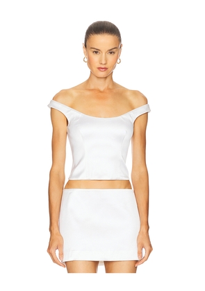 Camila Coelho Elora Top in Ivory. Size M. Also in XS, S, XL.