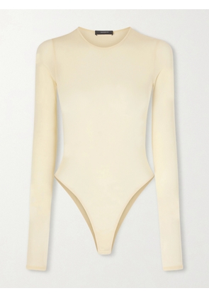 WARDROBE.NYC - Stretch-jersey Bodysuit - Yellow - xx small,x small,small,medium,large,x large