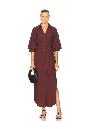 Brochu Walker Kate Maxi Dress in Burgundy. Size S. Also in L.