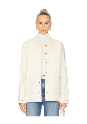 ANINE BING Luca Jacket in Ivory. Size M. Also in S, XS.