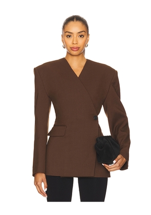EAVES x Yhasmina Ferrara Naama Blazer in Brown. Size M. Also in S, XL, XS, XXS.
