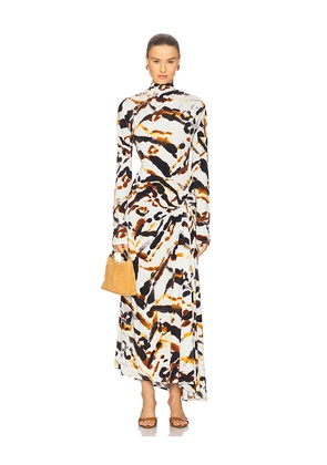 A.L.C. Lia Dress in Ivory,Brown. Size M. Also in S, XS.