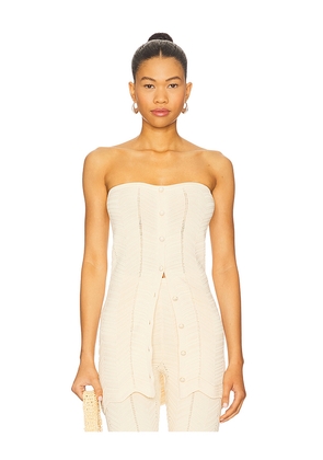 DEVON WINDSOR Tiffany Top in Cream. Size M. Also in L, XS.