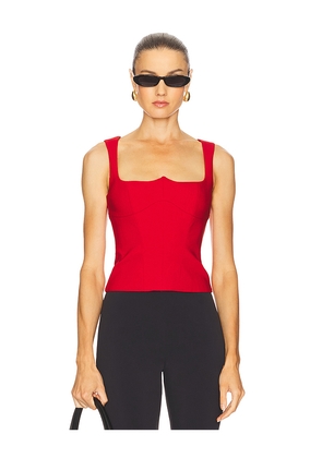 Camila Coelho Antonella Top in Red. Size S. Also in XXS, XS, M.