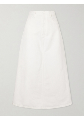 AMI PARIS - Denim Midi Skirt - Cream - xx small,x small,small,medium,large,x large