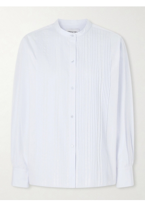 TWP - Painter Pintucked Cotton-poplin Shirt - Blue - xx small,x small,small,medium,large,x large
