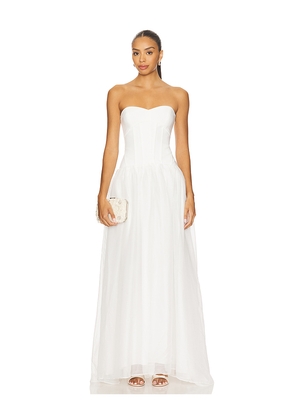 ELLIATT Solange Gown in Ivory. Size M. Also in L, S, XL, XS.