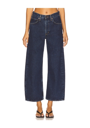 AGOLDE Low Curve Crop Jeans in Blue. Size 24. Also in 25, 26, 27, 28, 29, 30, 31, 33, 34.