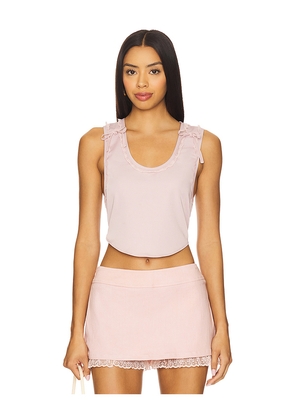 Amelie Teje Cruz Cami in Pink. Size M. Also in S, XS, L.