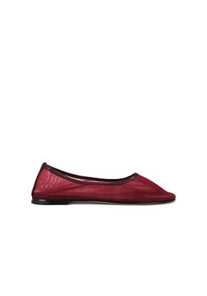 Dear Frances Balla Mesh Flat in Burgundy. Size 37. Also in 38, 39, 40.