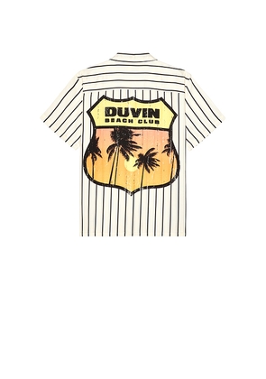 Duvin Design Highway Buttonup Shirt in Cream. Size M. Also in S, L, XL/1X.