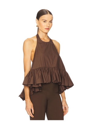 Azeeza Winston Top in Chocolate. Size S. Also in L.