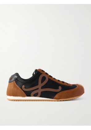 LOEWE - Ballet Runner 2.0 Logo-appliquéd Calf Hair And Leather Sneakers - Multi - FR36,FR37,FR38,FR39,FR40,FR41,FR42