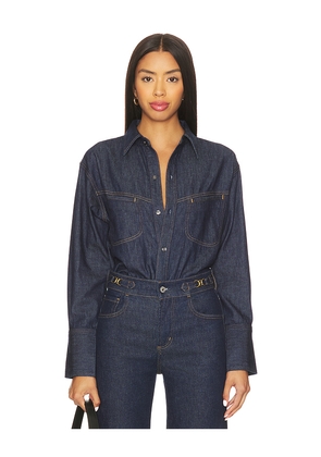 Citizens of Humanity Solene Shirt in Blue. Size S. Also in XS, M.