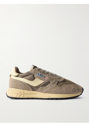 Autry - Reelwind Low Leather-trimmed Suede, Mesh And Shell Sneakers - Brown - IT35,IT36,IT37,IT38,IT39,IT40,IT41,IT42
