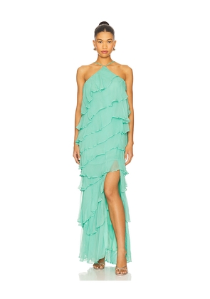 Amanda Uprichard Posie Maxi Dress in Mint. Size L. Also in S, XS.