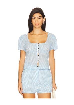 Ciao Lucia Risi Top in Blue. Size M. Also in XS, S, L.