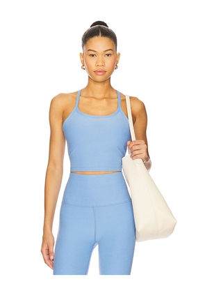 Beyond Yoga Spacedye Slim Racerback Cropped Tank Top in Baby Blue. Size XL. Also in L, XXL.