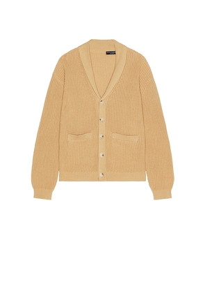 Central Park West Chunky Shawl Collar Cardigan in Oat. Size M. Also in S, L.