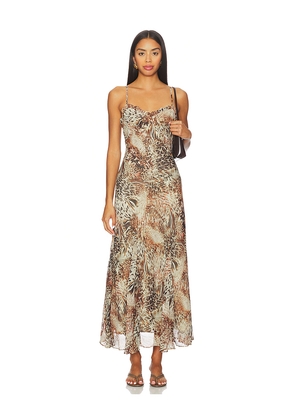 ASTR the Label Maeryn Dress in Taupe. Size M. Also in S, L, XL.