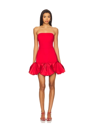 ELLIATT Evee Strapless Mini Dress in Red. Size M. Also in L, S, XL, XXL.