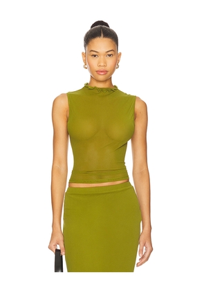 BY.DYLN Imani Top in Green. Size M. Also in XS, S.