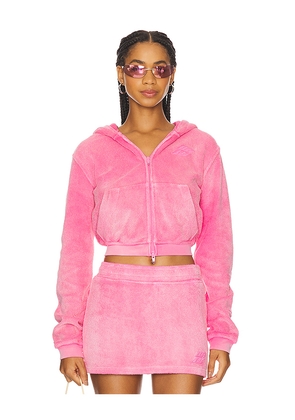 Alexander Wang Shrunken Zip-up in Pink. Size S. Also in M, XS.