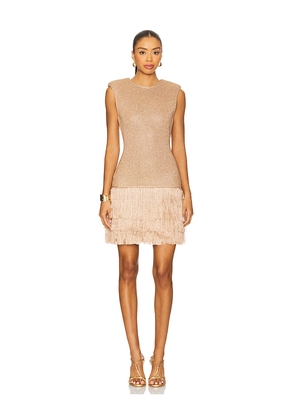 Aje Breeze Kint Mini Dress in Metallic Gold. Size S. Also in M, XS.